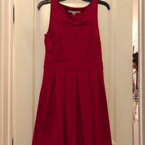 LC Lauren Conrad magenta dress with bow detail